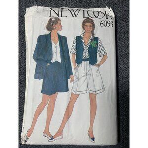 New Look Misses Shorts Jacket Vest Sewing Pattern sz 8-18 4159 - uncut